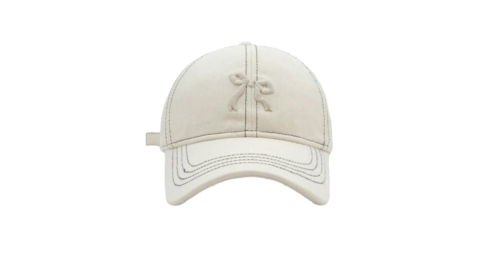Bow-Tie Baseball Cap for Women Fashion Y2k Sun Visors Bright